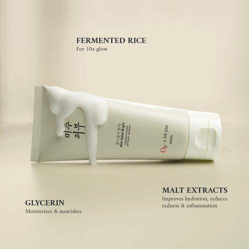 Mijoo Rice Water Bright Foaming Cleanser For Korean Glass Skin