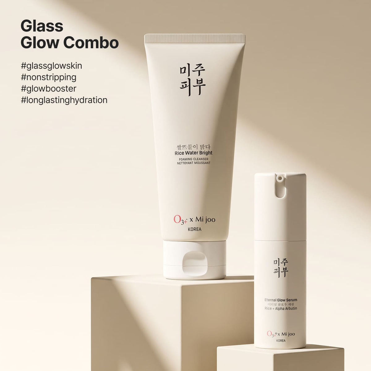 O3+ x Mijoo Glass Glow Combo