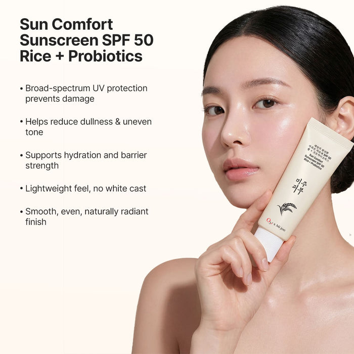 Mijoo Sun Comfort Sunscreen SPF 50 With Rice + Probiotics