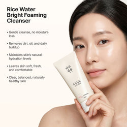 Mijoo Rice Water Bright Foaming Cleanser For Korean Glass Skin