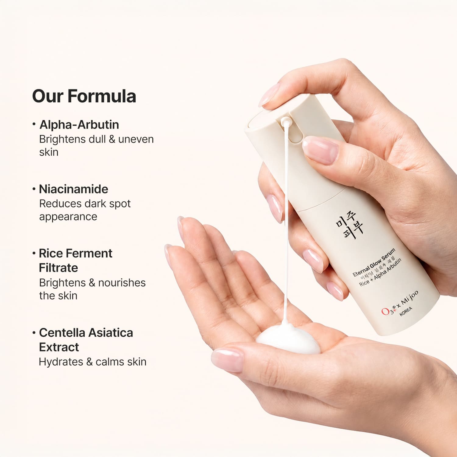 Eternal Glow Serum With  Rice Extract, Alpha Arbutin + Niacinamide