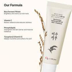 Mijoo Sun Comfort Sunscreen SPF 50 With Rice + Probiotics