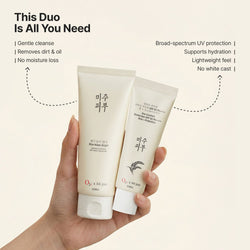 Rice Water Bright Cleanser + Sun Comfort Rice & Probiotics Sunscreen