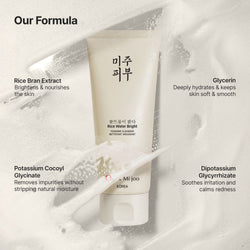 Mijoo Rice Water Bright Foaming Cleanser For Korean Glass Skin