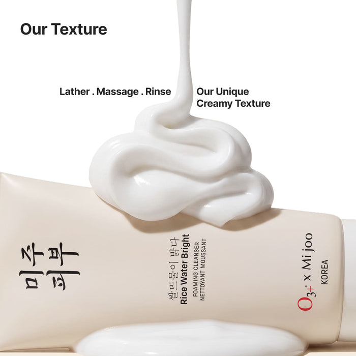 Mijoo Rice Water Bright Foaming Cleanser For Korean Glass Skin