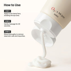 Mijoo Rice Water Bright Foaming Cleanser For Korean Glass Skin